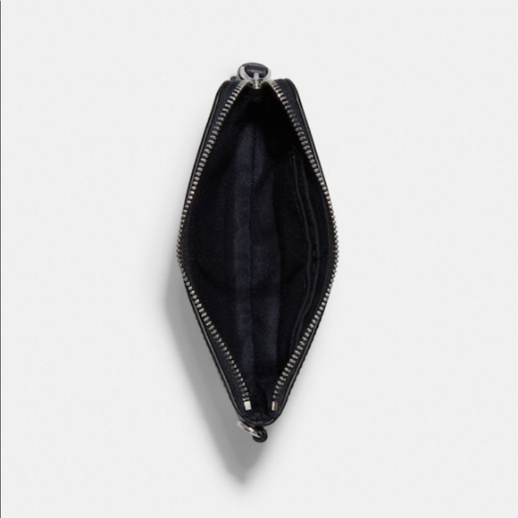 Coach Boxed Corner Zip Wristlet with Snowman Print - Picture 2 of 5